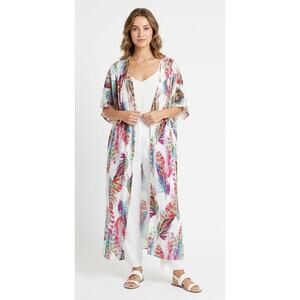 UMGEE Women's Maxi Kimono ONE SIZE Cotton Polyester Summer Colorful Lightweight